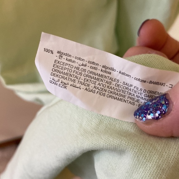 NWOT Zara Mint Green Eyelet Ruffle Midi Sun Dress - Picture 9 of 9